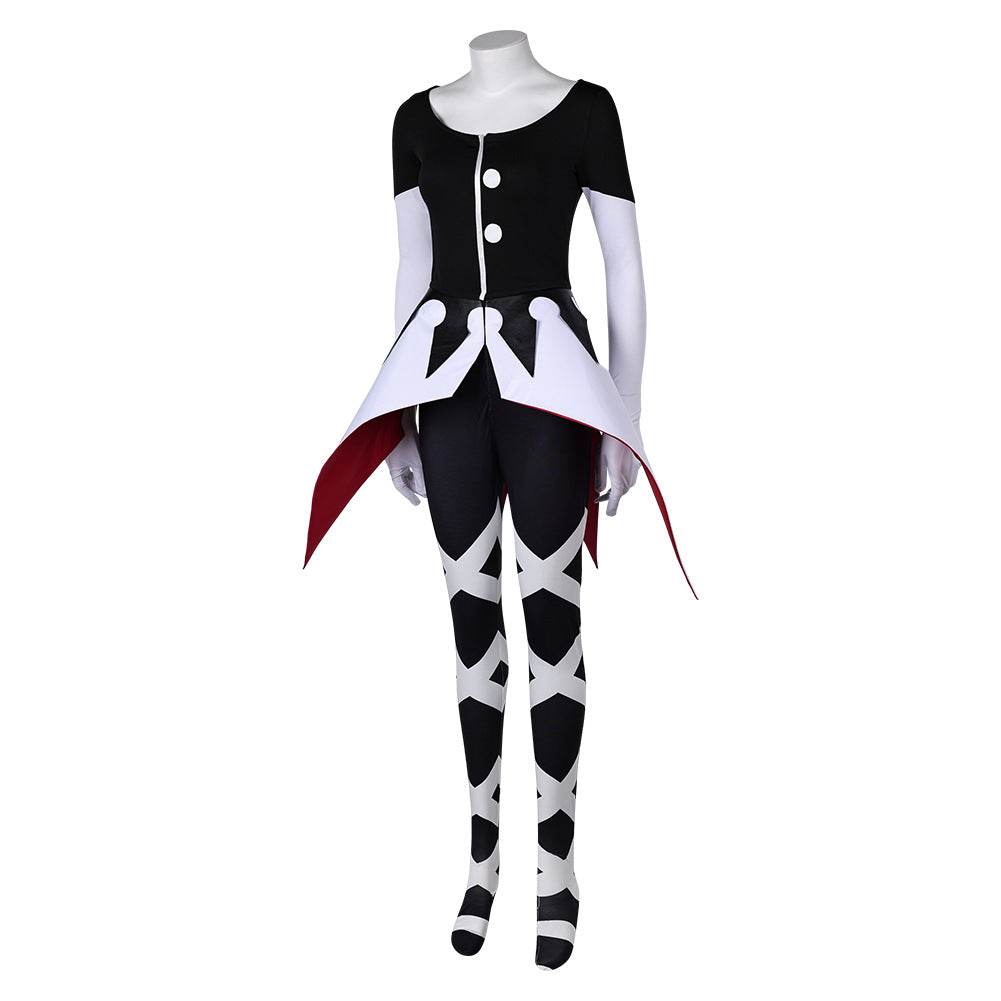 Hazbin Hotel Carmilla Carmine Cosplay Costume Women Black Jumpsuit Party Carnival - Ecosfun