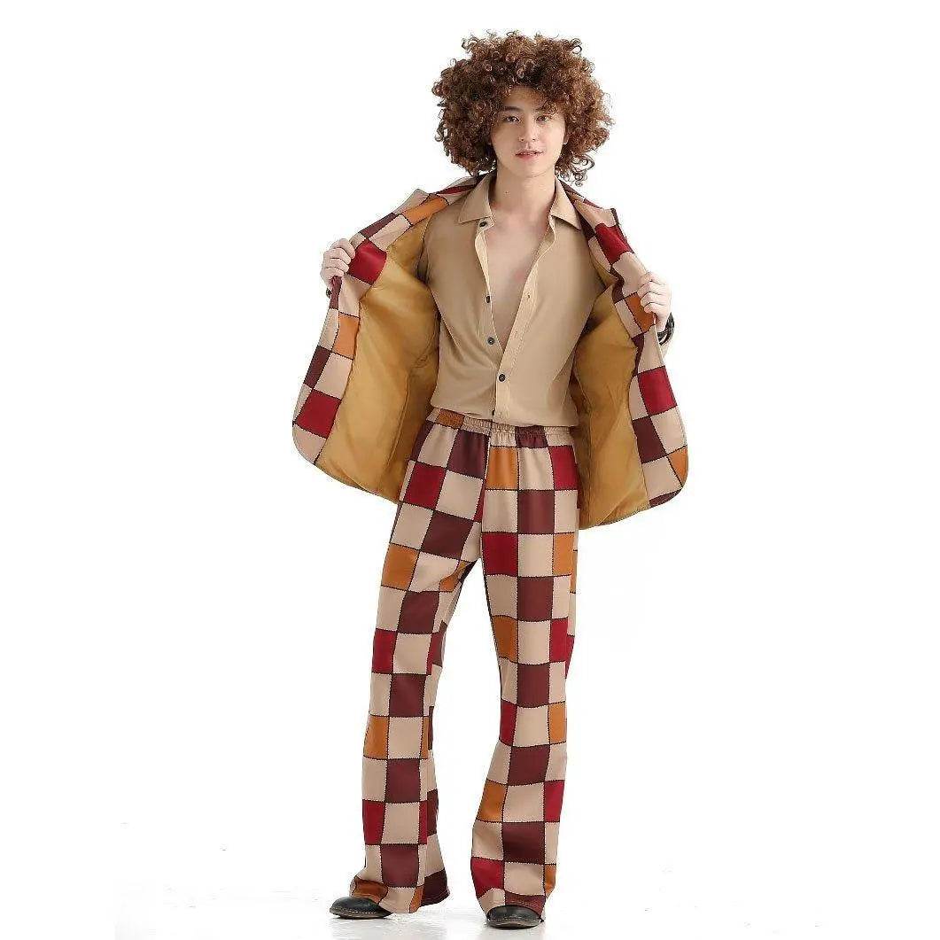 1920s Disco Stage Masquerade Fancy Dress Costumes Halloween For Women Men Leisure Suit - Ecosfun
