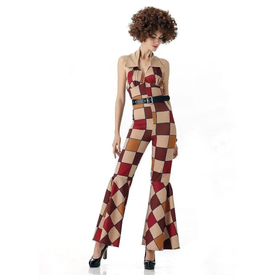 1920s Disco Stage Masquerade Fancy Dress Costumes Halloween For Women Men Leisure Suit - Ecosfun