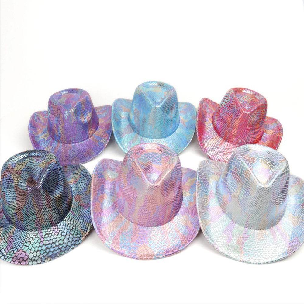 Western cowboy hat men's retro sequined Party dance - Ecosfun