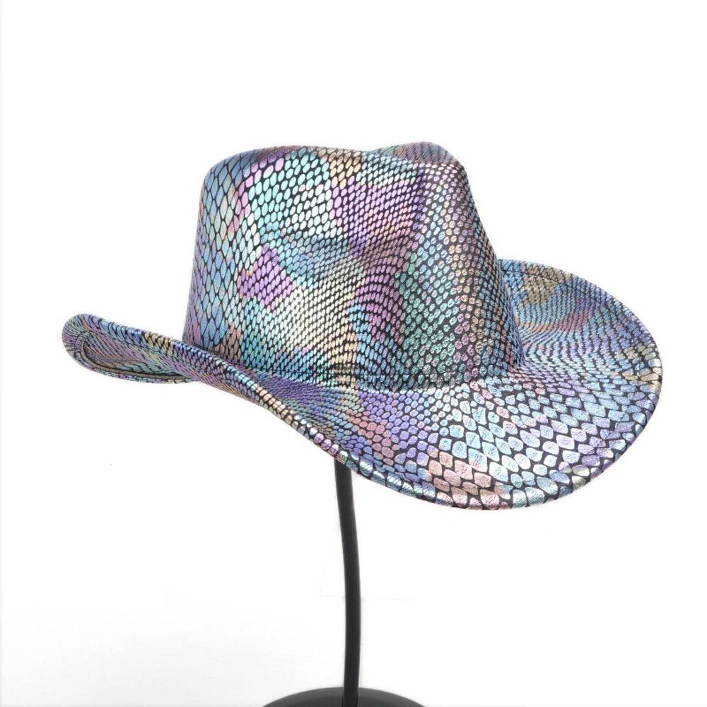Western cowboy hat men's retro sequined Party dance - Ecosfun