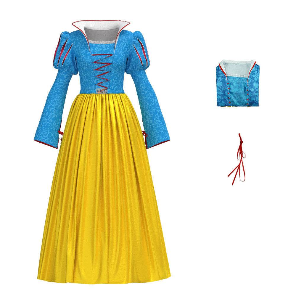 2025 Snow White Dress Cosplay Costume Halloween Party Carnival - Ecosfun