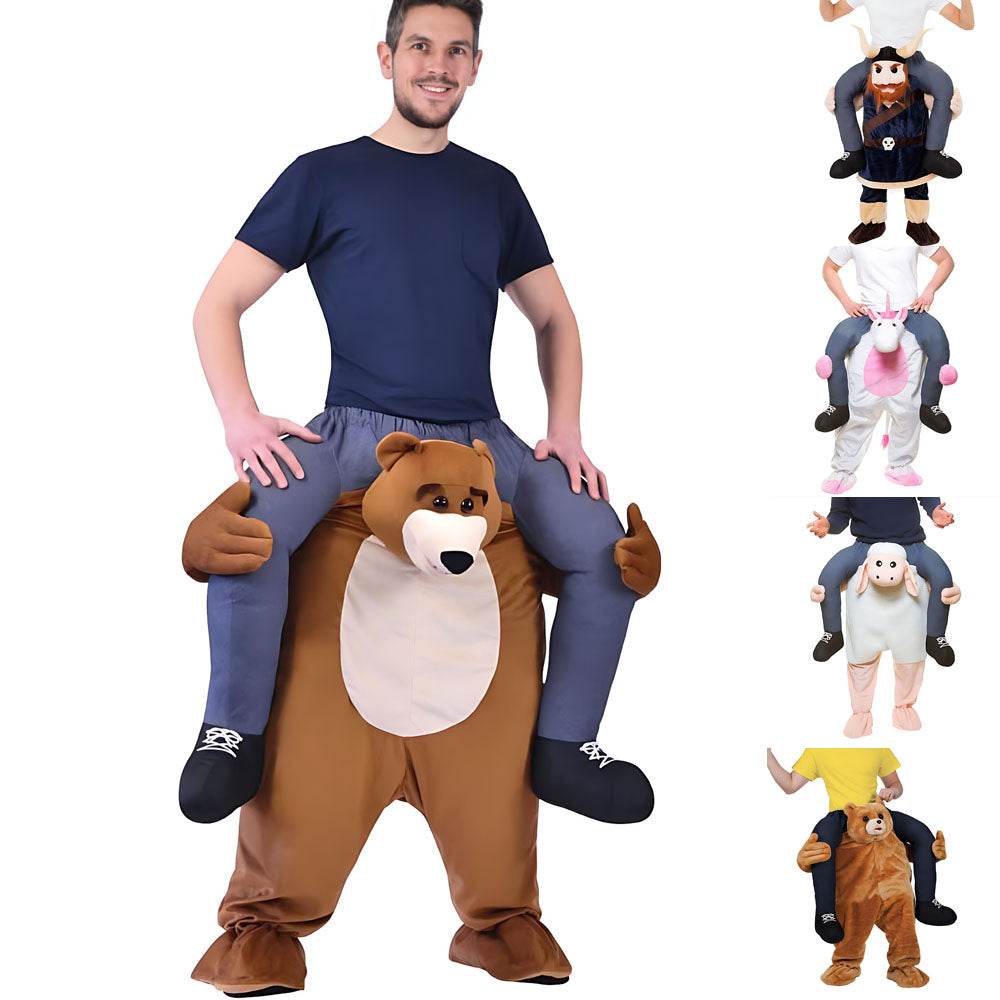 Brown Bear Teddy Unicorn Sheep Horns Octopus Funny Puppet Costumes - Ecosfun