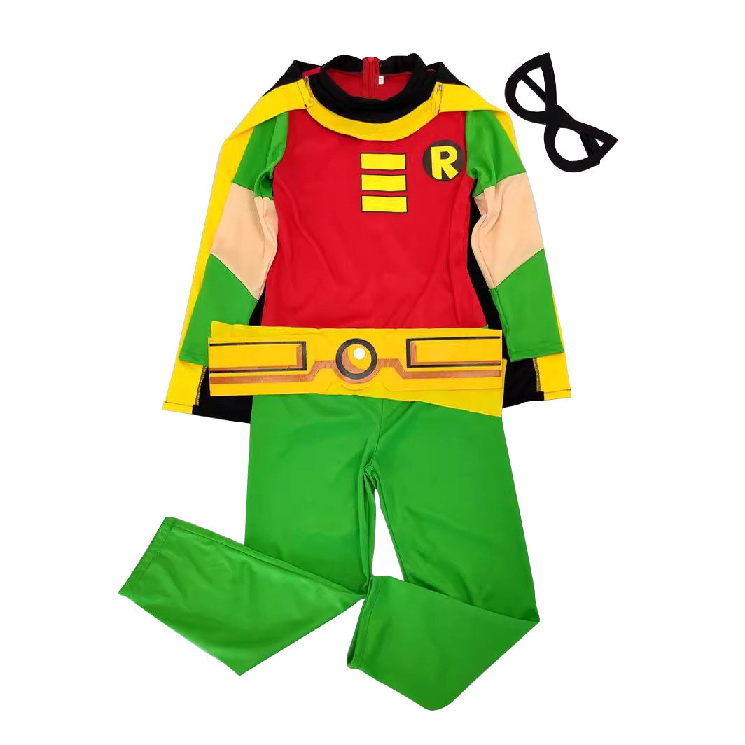 DC Teen Titans Robin Cosplay Kostüm Halloween für Kinder Kind