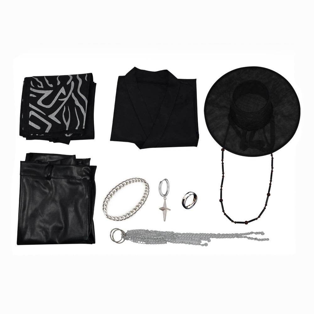 Kpop Demon Hunters Jinu Costume Cosplay Outfit Hat For Adult Man Halloween - Ecosfun