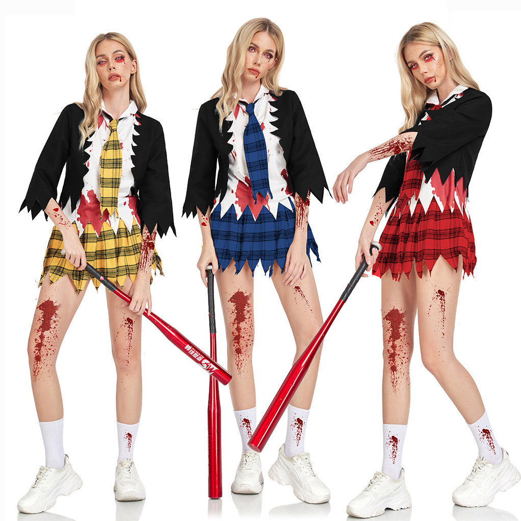College Vampir Kostüm Horror Zombie Studenten Uniform Party Frauen Halloween
