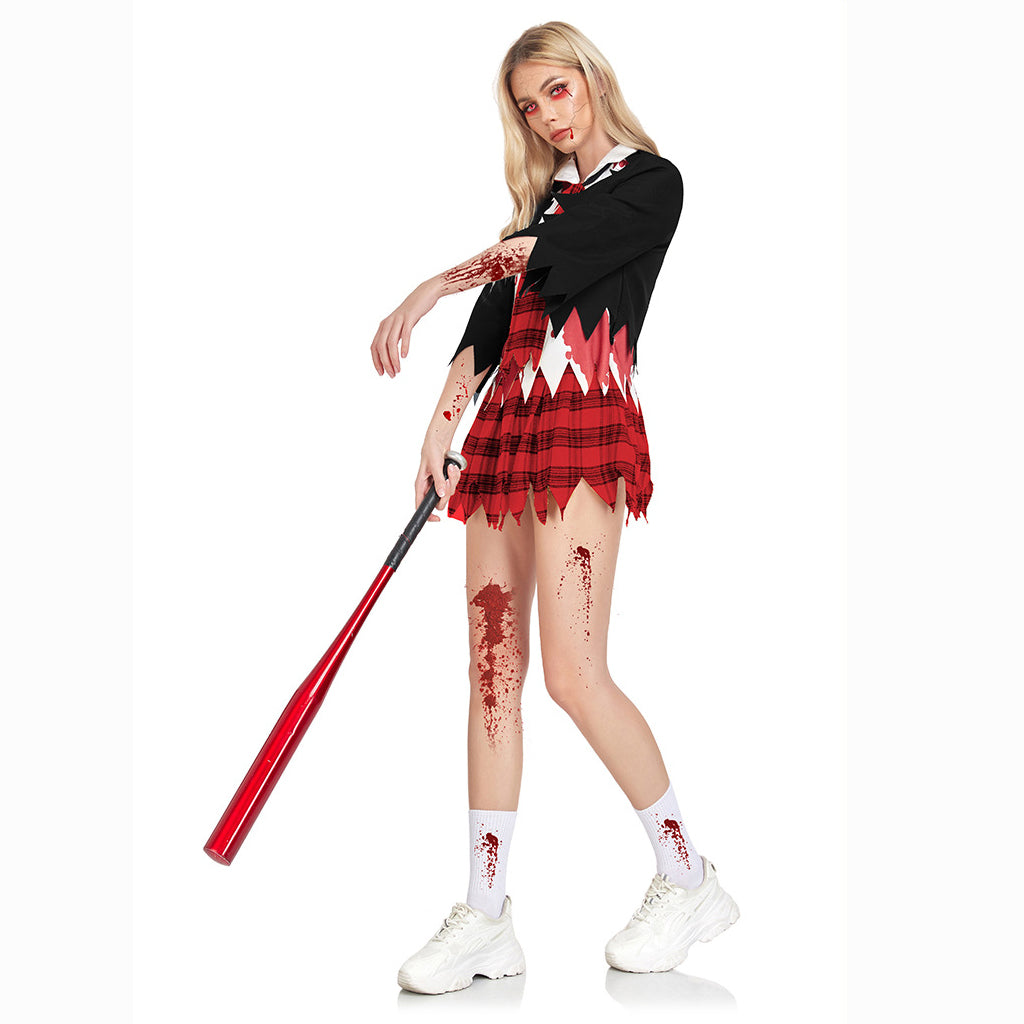 College Vampir Kostüm Horror Zombie Studenten Uniform Party Frauen Halloween