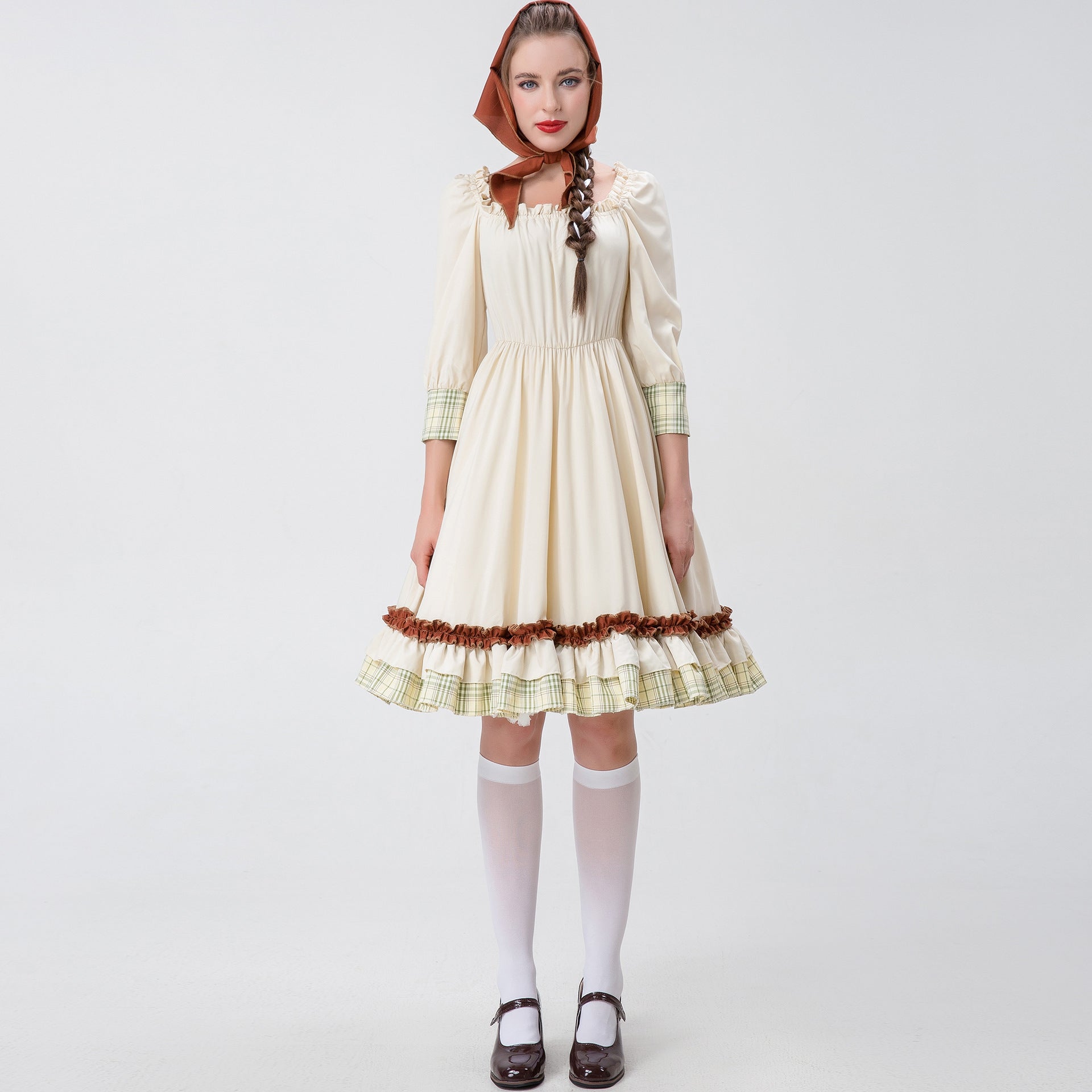 Little Red Riding Hood Halloween Dress Costume Maid Stage Suit