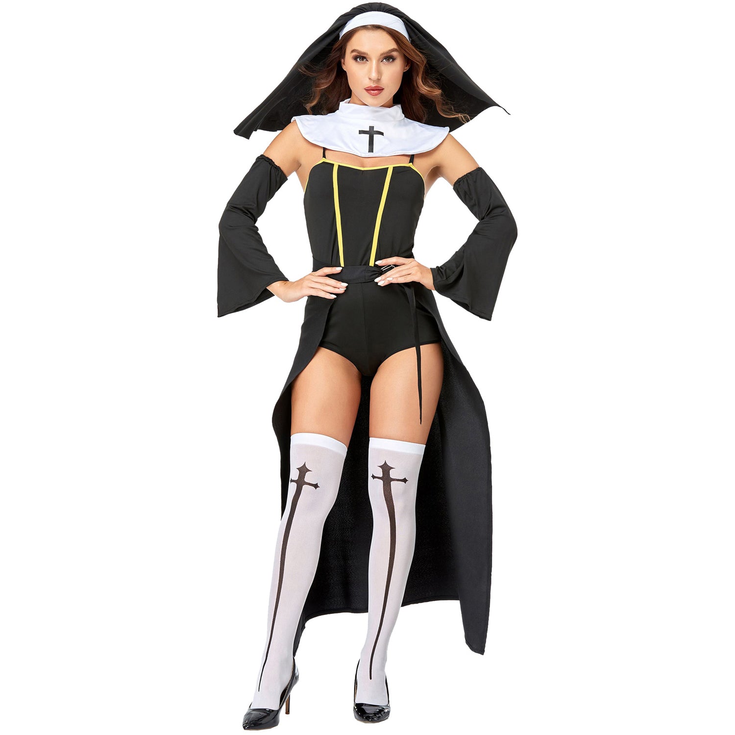 Damen Vampir Nonne Kostüm Halloween