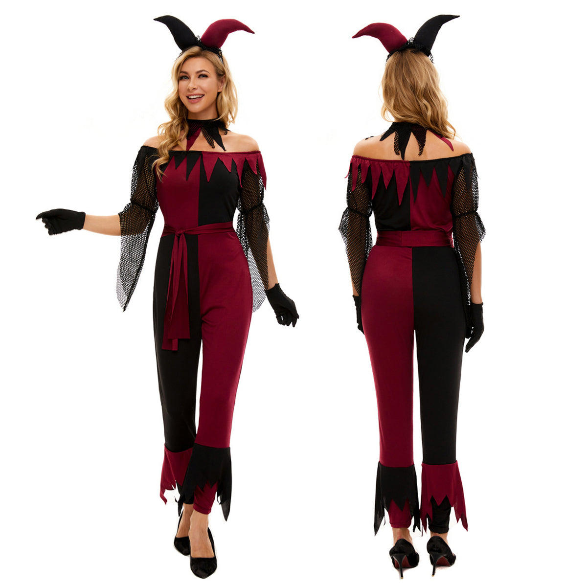 Suicide Squad Psycho Jester Clown Kostüm für Frauen Halloween