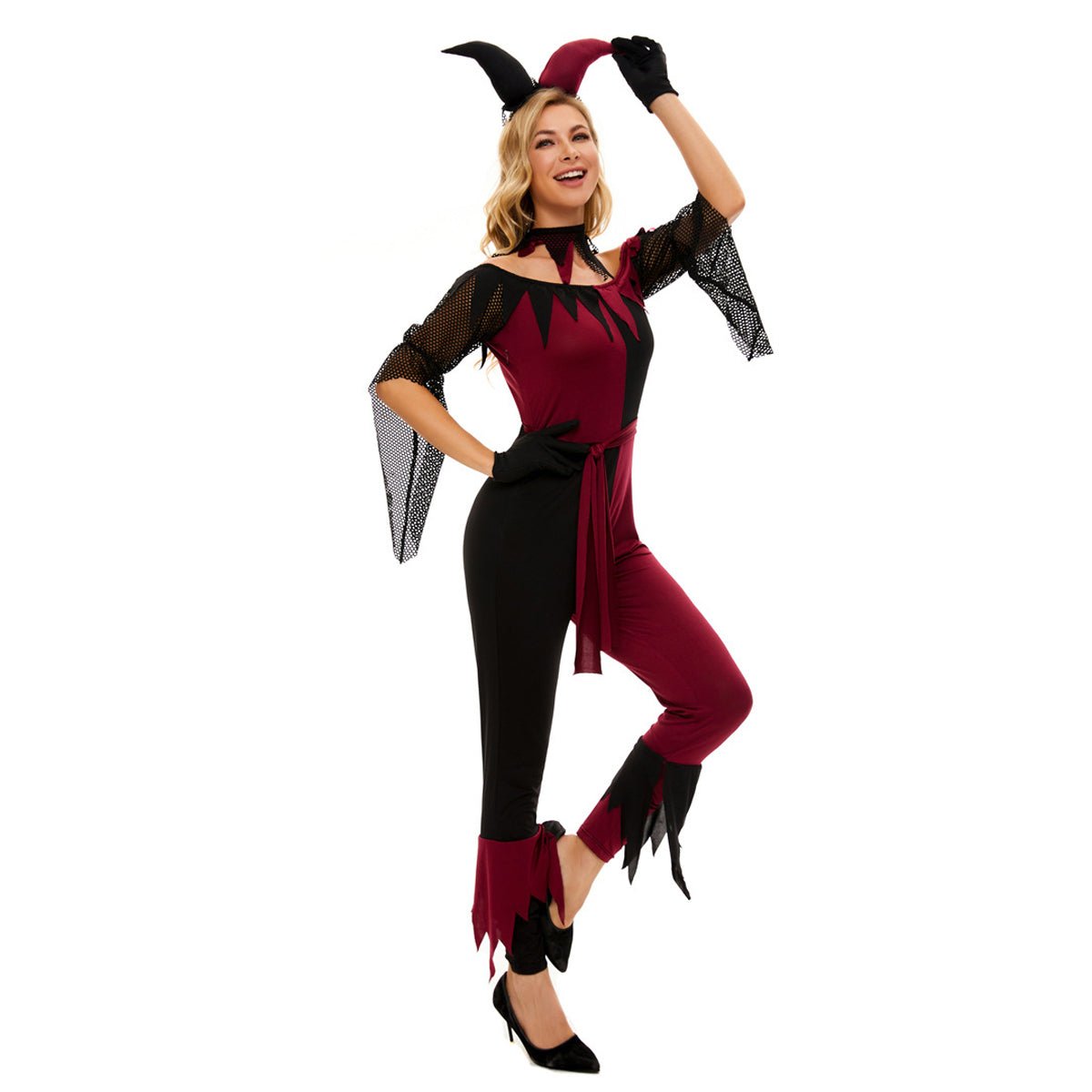 Suicide Squad Psycho Jester Clown Kostüm für Frauen Halloween