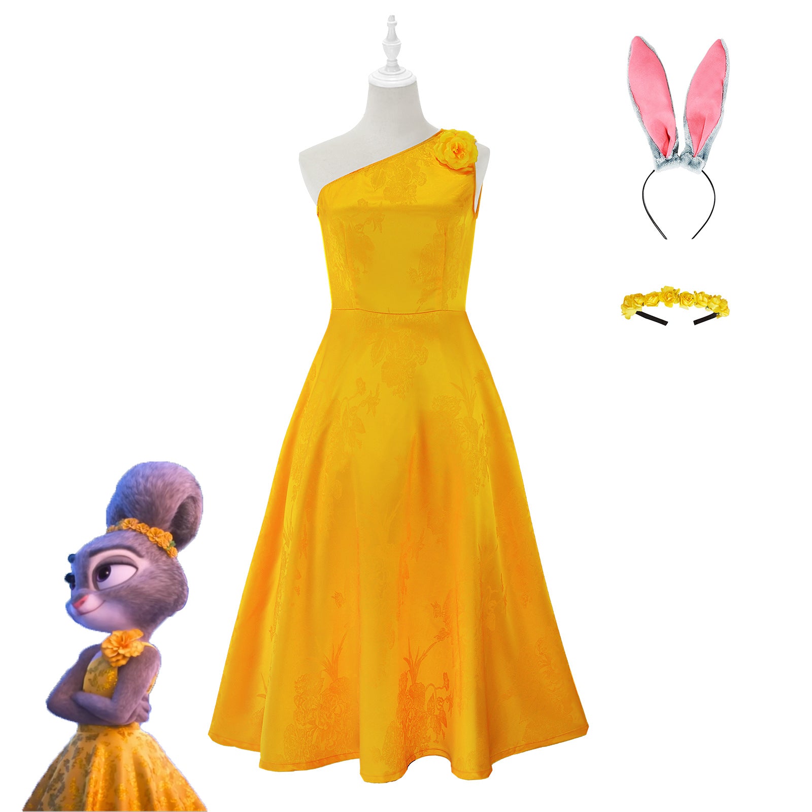Zootopia 2 Judy Rabbit Kleid Party Erwachsener Cosplay Kostüm Karneval