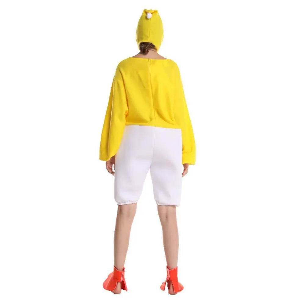 Adult Funny Yellow Chick Jumpsuit Cosplay Stage Performance Costume - Ecosfun