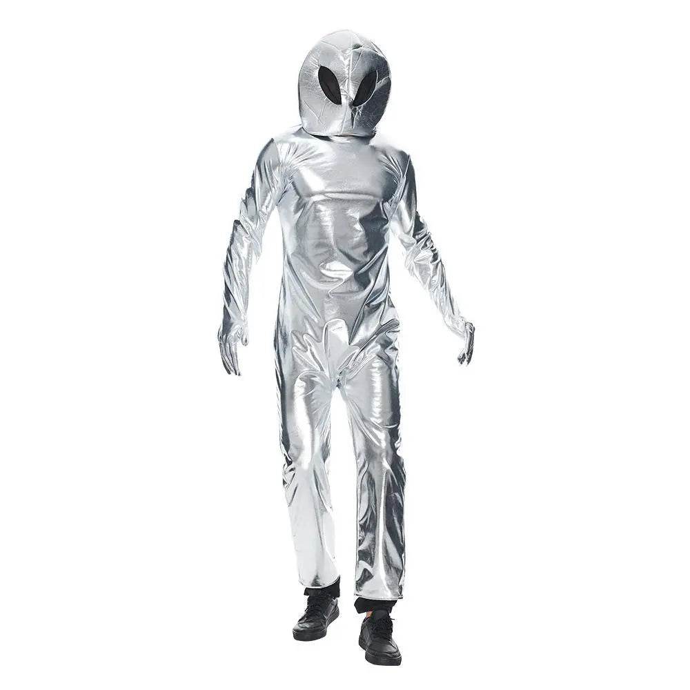 Alien Funny UFO Astronaut Cosplay Costume Outfits Halloween Carnival Suit - Ecosfun