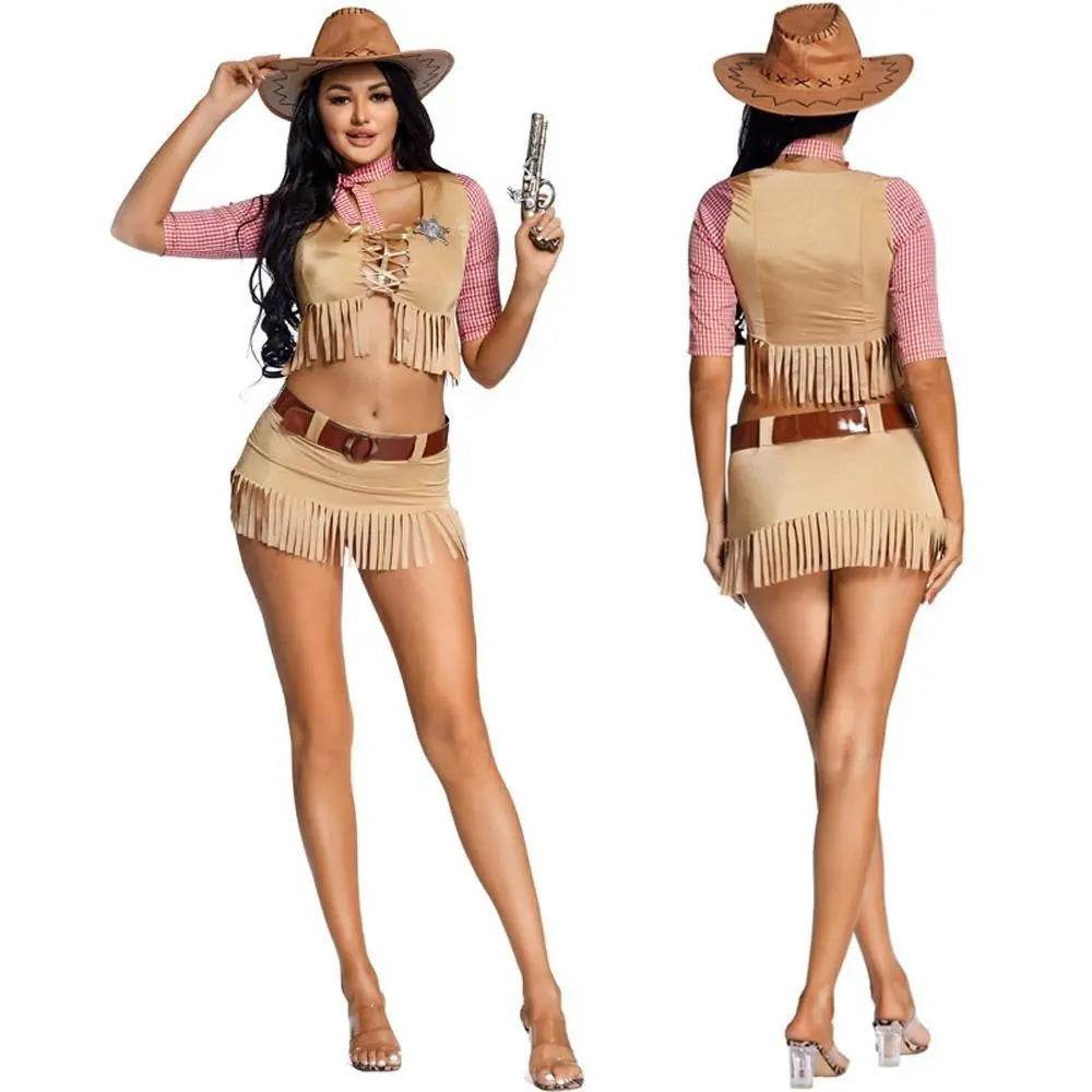 American Western pioneer cowboy Halloween Costume - Ecosfun