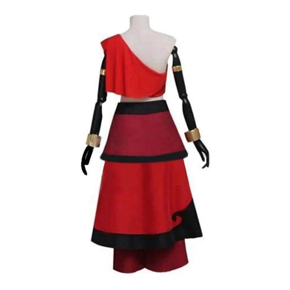 Anime Avatar The Last Airbender Katara Fire Nation Cosplay Costume Halloween Party Outfits Dress For Women - Ecosfun