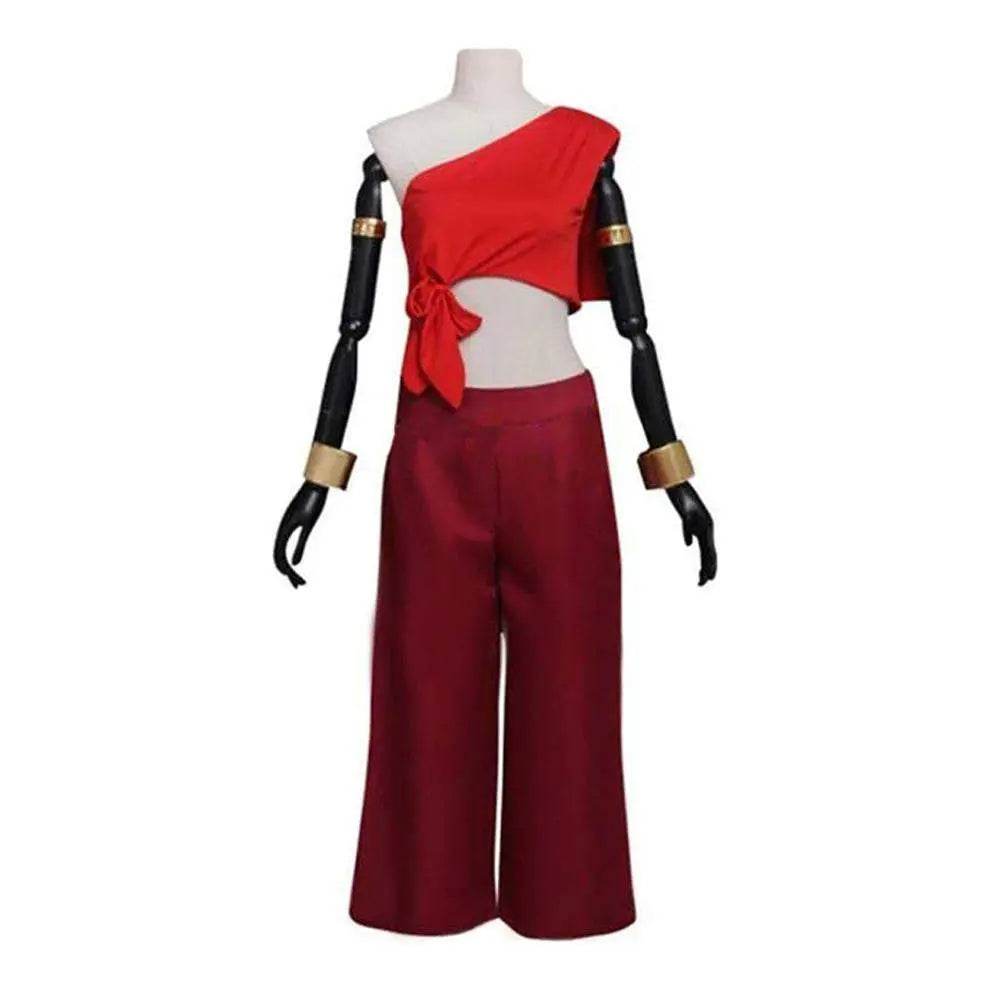 Anime Avatar The Last Airbender Katara Fire Nation Cosplay Costume Halloween Party Outfits Dress For Women - Ecosfun