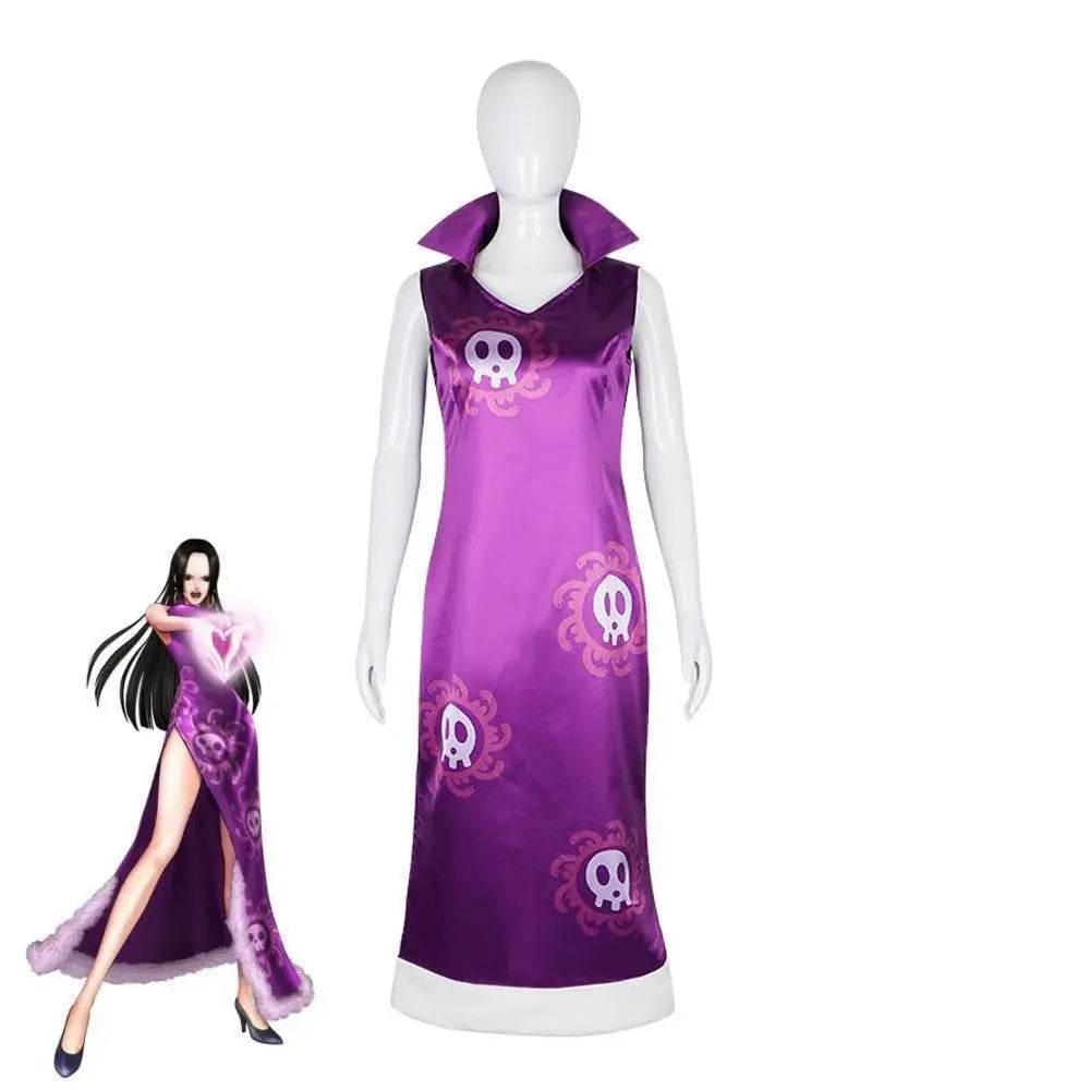 Boa Hancock Cosplay Costume One Piece Anime Outfits Halloween Carnival Dresses for Women - Ecosfun