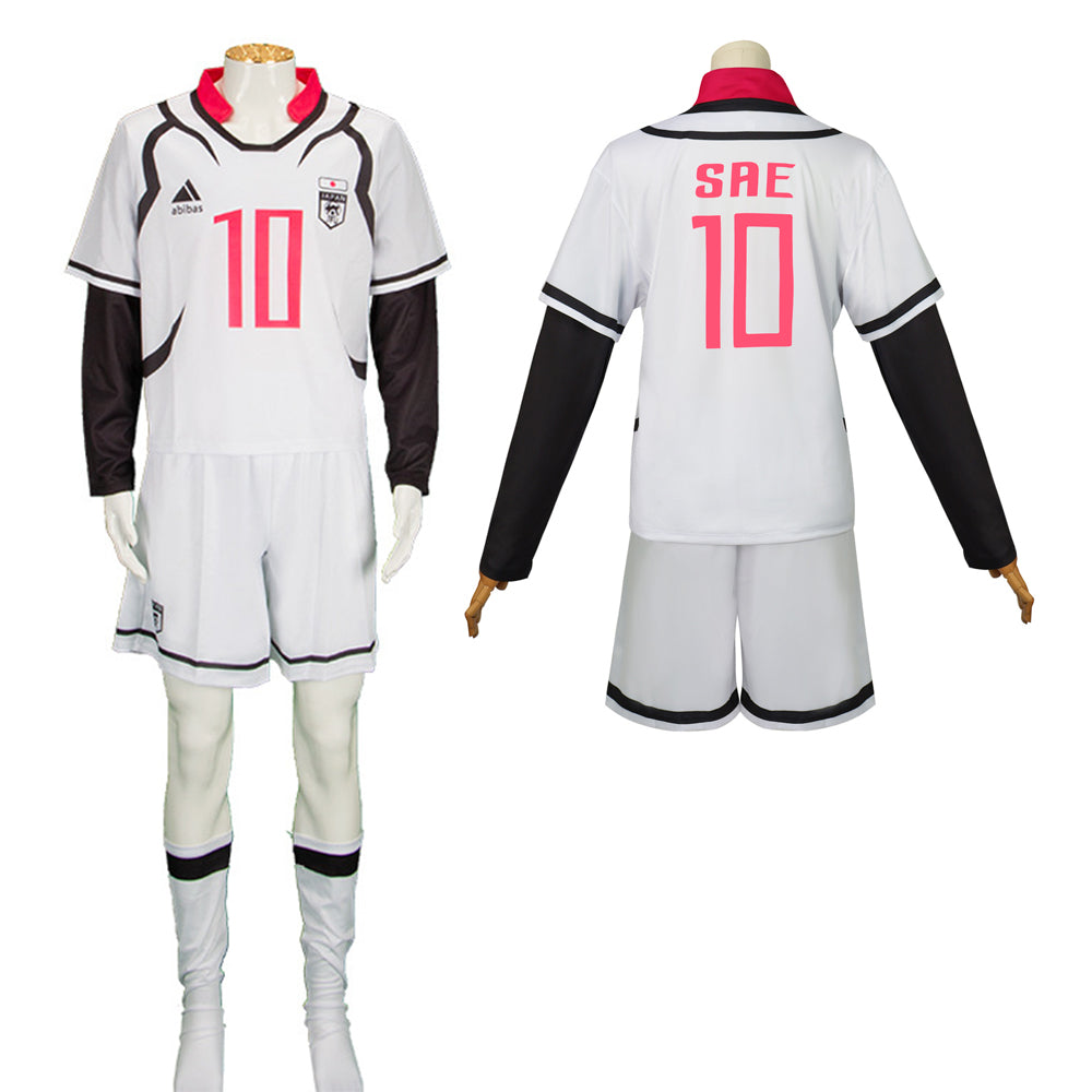Blue Lock Sae Itoshi Cosplay Anime Kostüm Fußball-Uniform Set