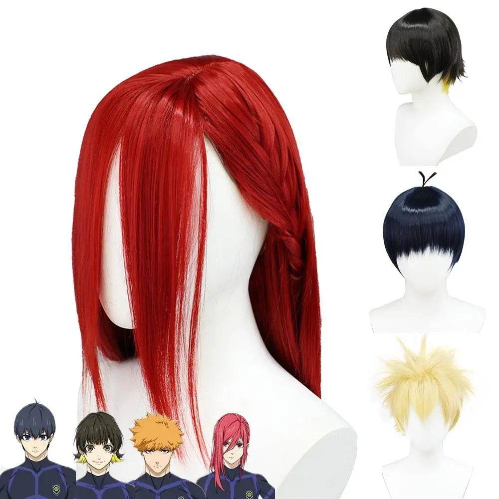 Chigiri Hyoma Cosplay Wig Bachira Meguru Hair Blue Lock costume wigs - Ecosfun