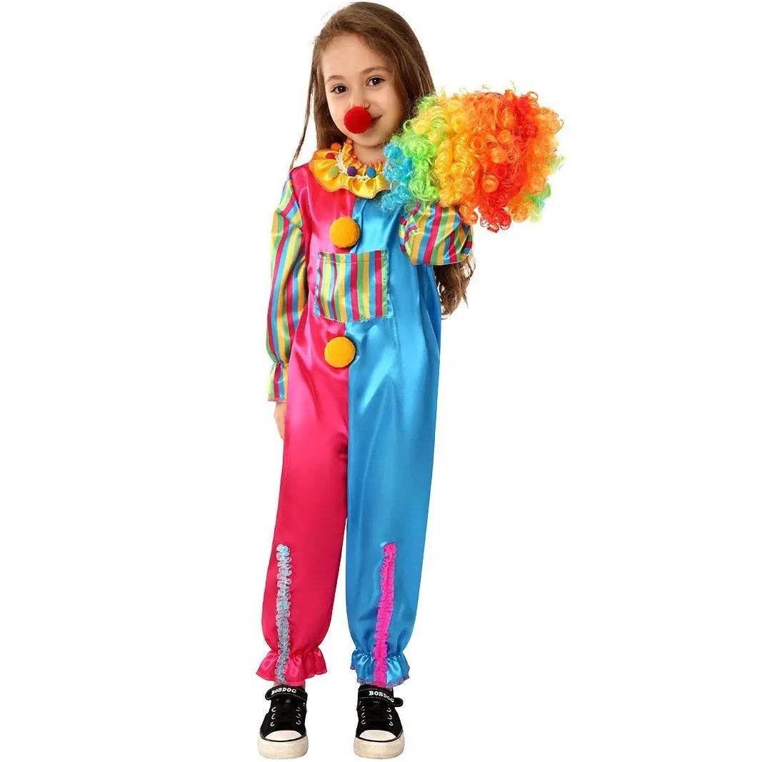 Children's Clown Costume Jumpsuit Carnival Cosplay Halloween and Stage Performance Outfit - Ecosfun