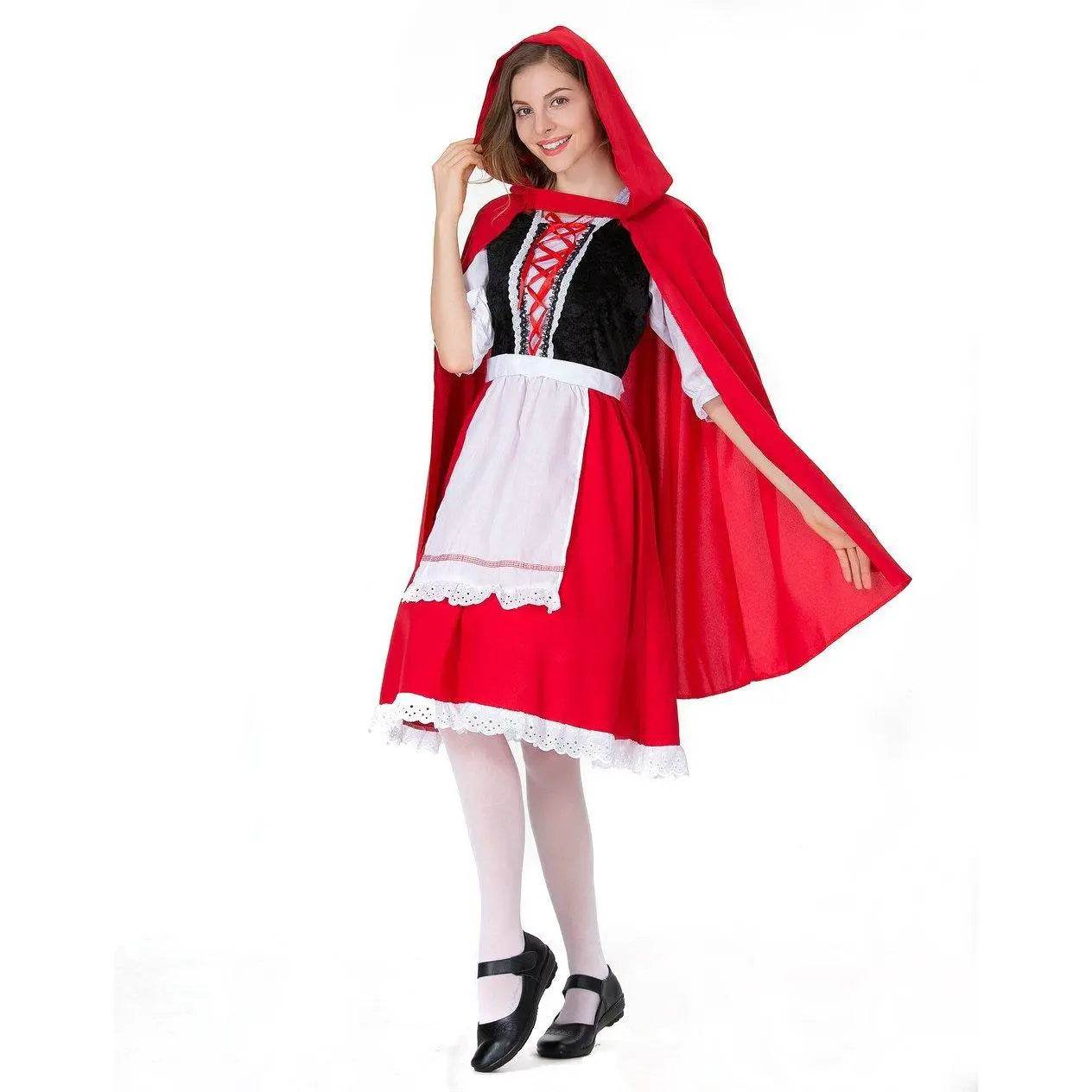 Children's Day Halloween kindergarten Little Red Riding Hood show costume family performance - Ecosfun