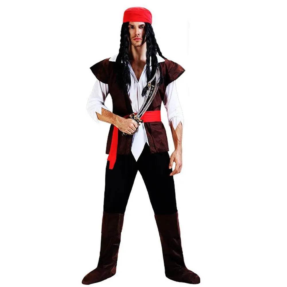 Family Matching Pirate Outfit Cosplay Costume Fancy Dress Halloween - Ecosfun