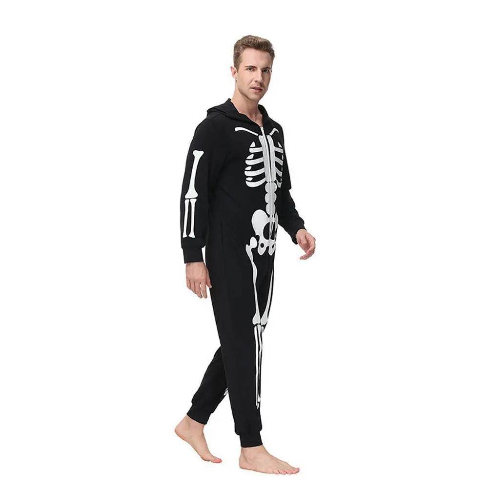 Fluorescent home costume horror pajamas Halloween costume Family Matching Costumes - Ecosfun