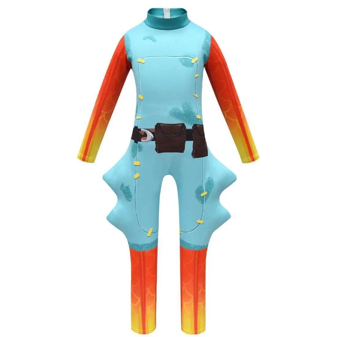 Fortnite Fishstick Cosplay Halloween Costumes Fish Jumpsuit - Ecosfun