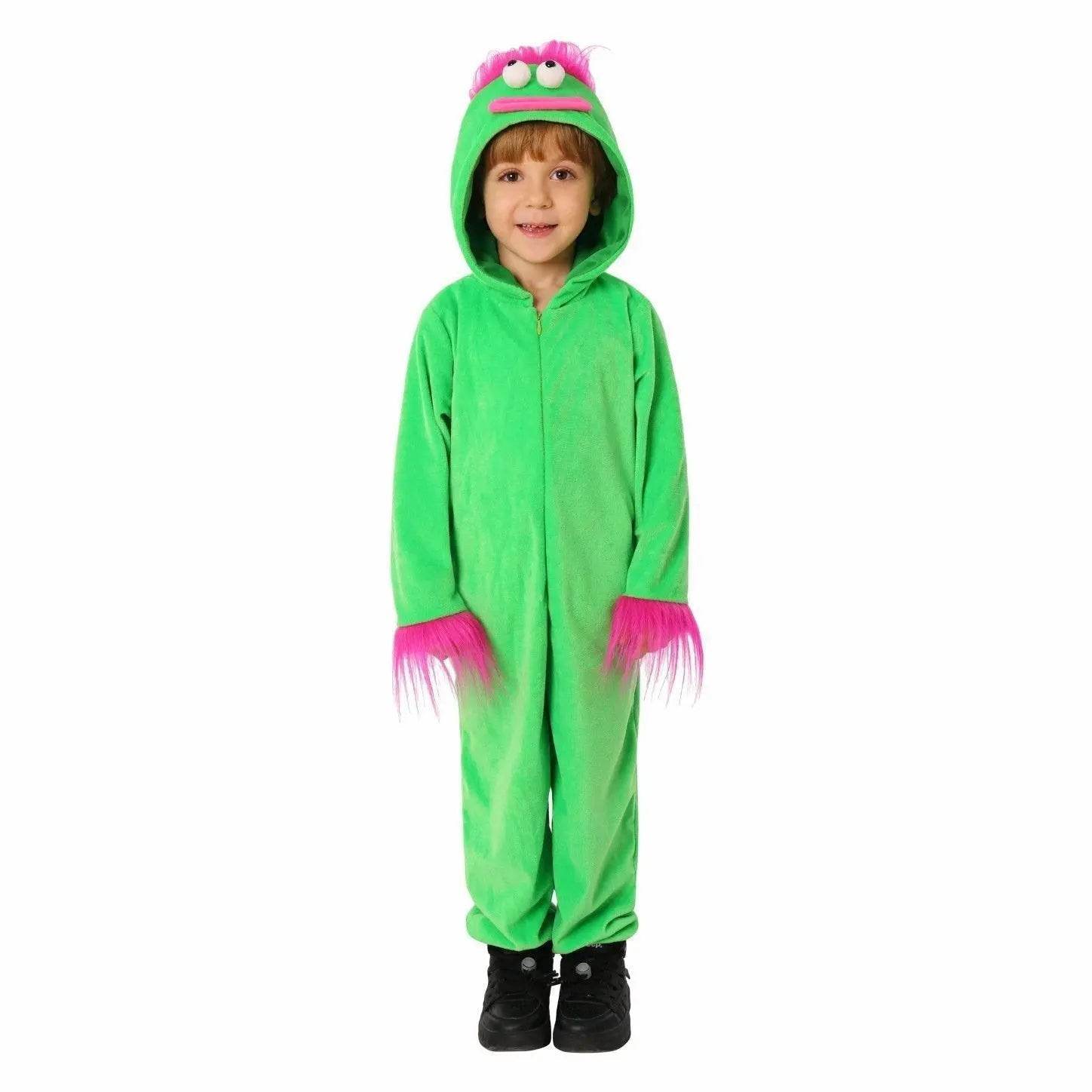 Kids Green Ugly Doll Jumpsuit Party Cosplay Costumes Halloween - Ecosfun