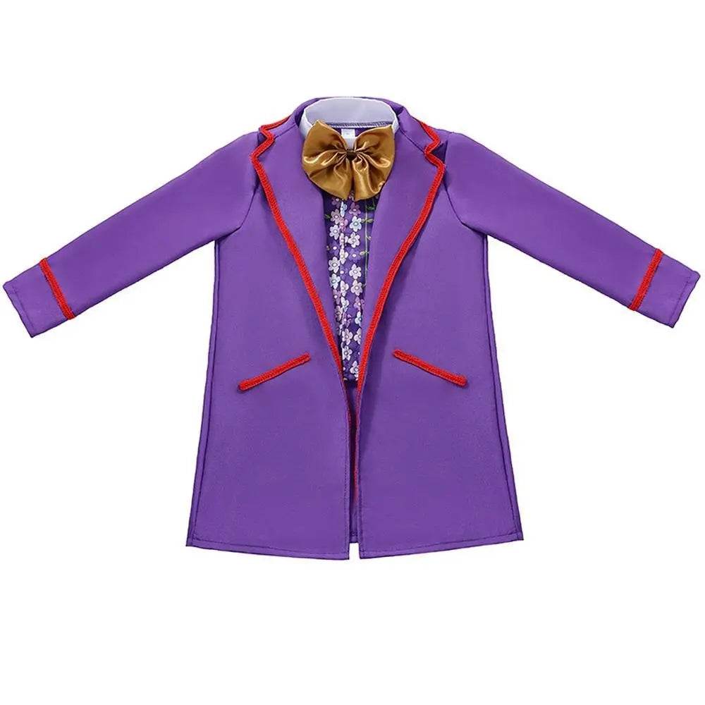 Kids Willy Wonka Charlie and the Chocolate Factory Johnny Depp Cosplay Suit Costume Set - Pajamasbuy
