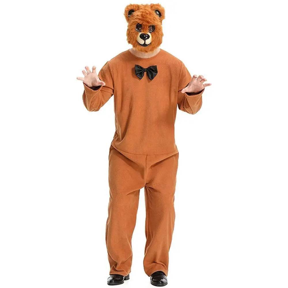 Mr. Smiling Bear Animal Adult Jumpsuit Cosplay Costume Carnival - Ecosfun