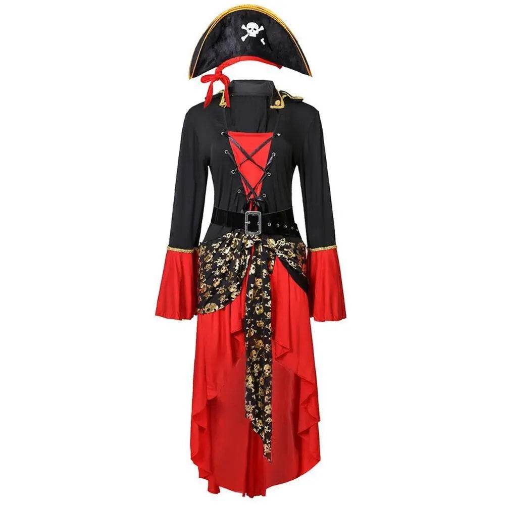 Pirate Outfit Vintage Cosplay Costume Carnival Halloween For Female - Ecosfun