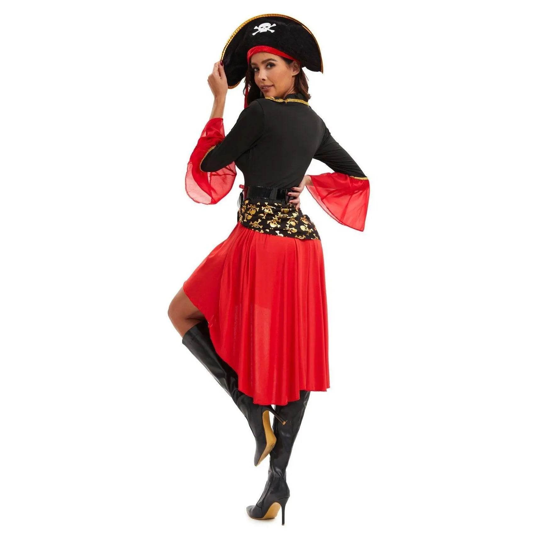 Pirate Outfit Vintage Cosplay Costume Carnival Halloween For Female - Ecosfun