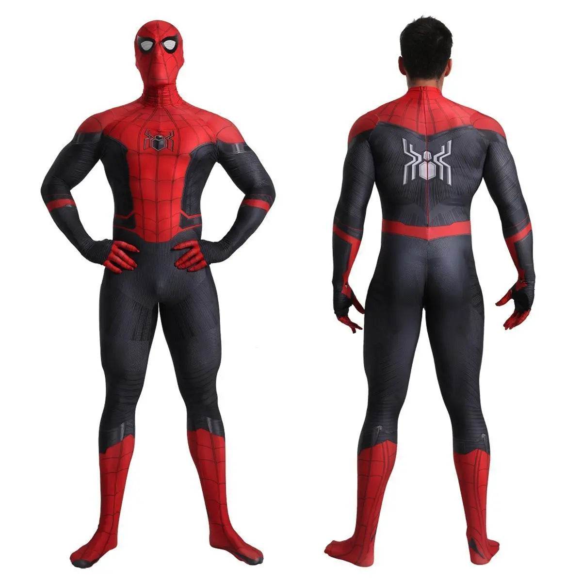 Spider-Man Far From Home Peter B Parker Cosplay Costume Halloween Outfits Bodysuit For Adult Kids - Ecosfun