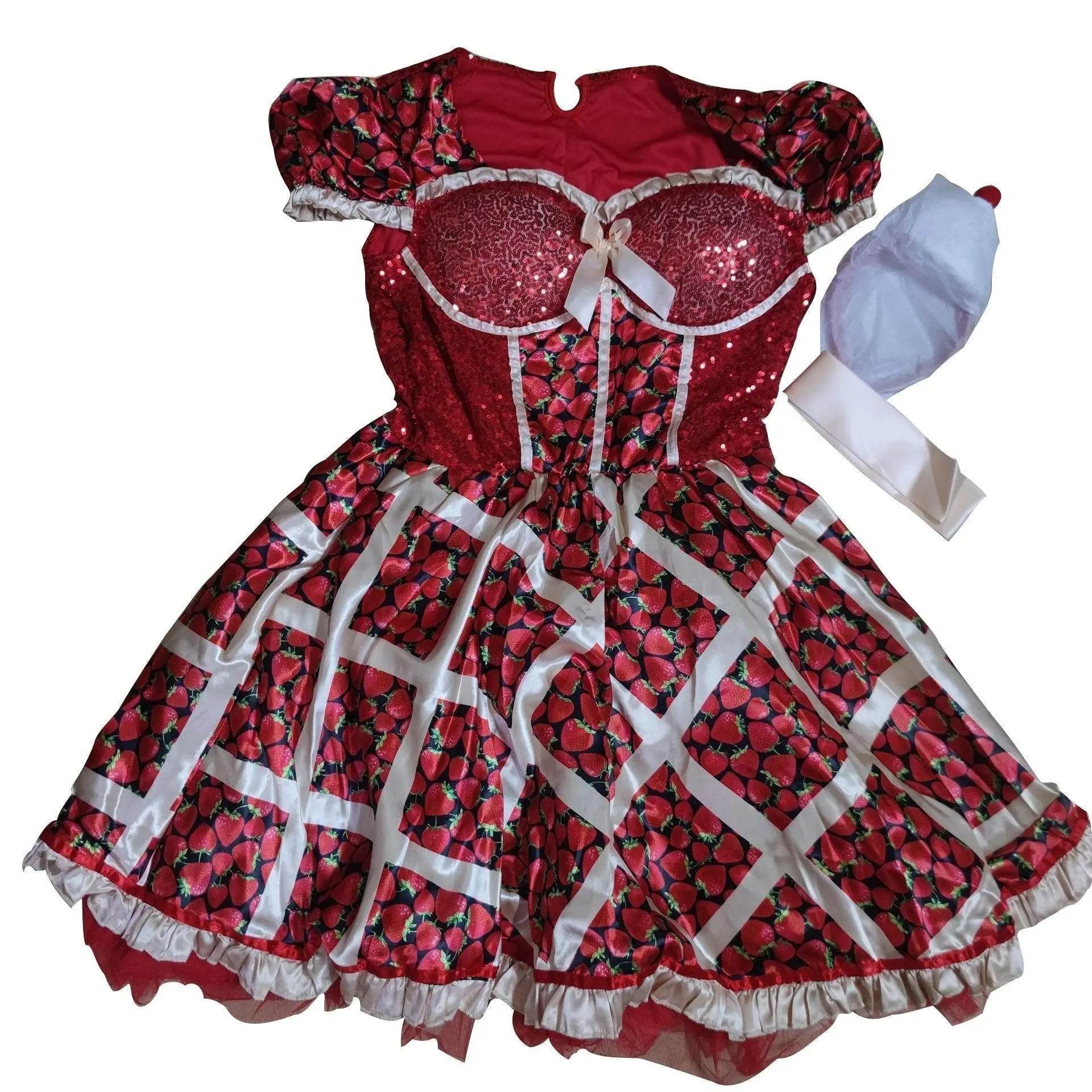 Strawberry Costume Women Dress - Ecosfun