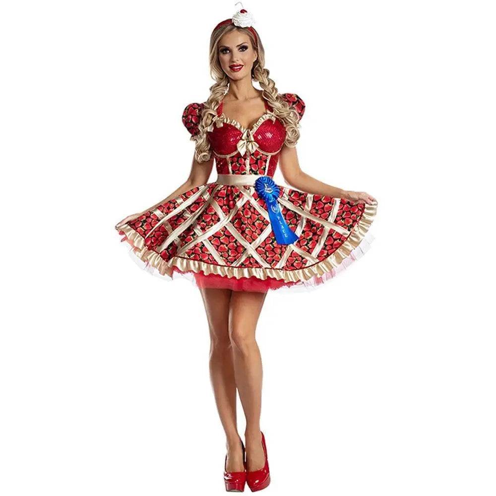 Strawberry Costume Women Dress - Ecosfun