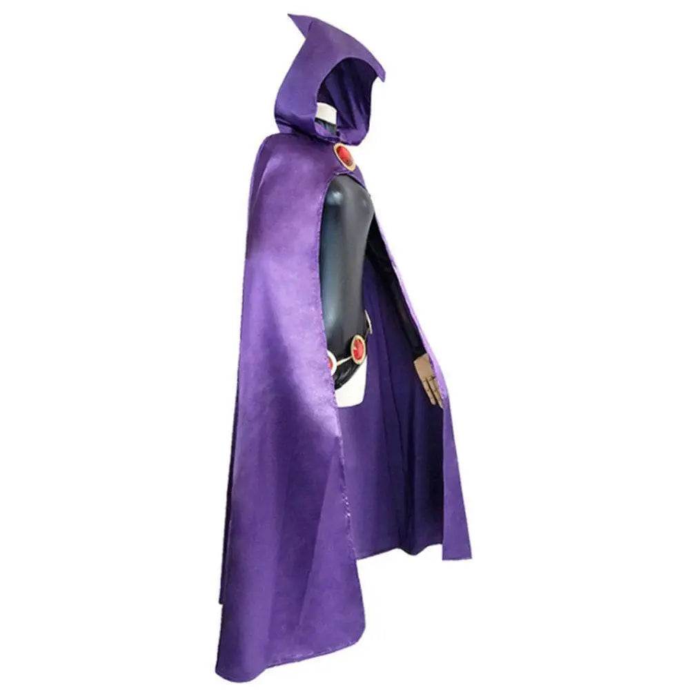 Teen Titans Raven Costume Anime Halloween Cosplay - Ecosfun