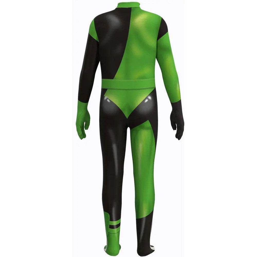 The Adventures of Kid Danger Costume Kim Possible Shego Superhero Halloween Jumpsuit - Ecosfun