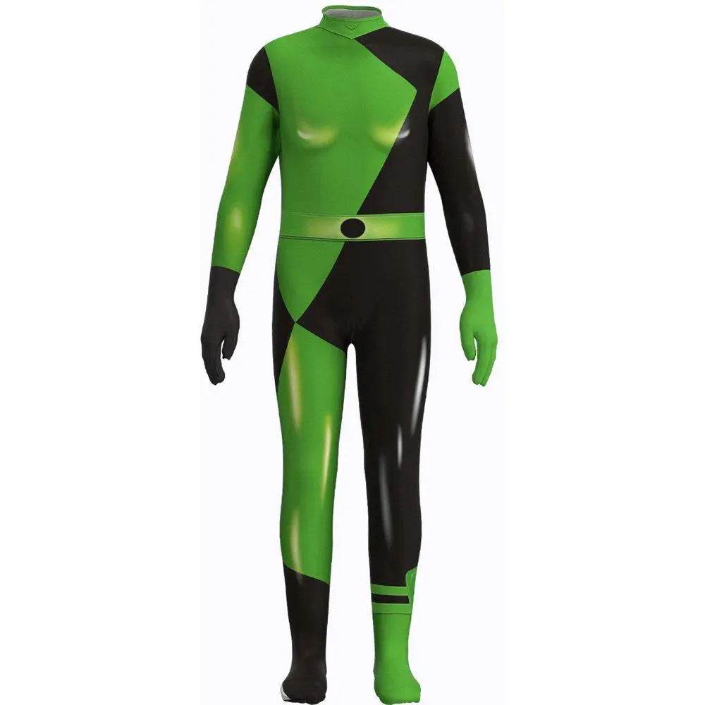 The Adventures of Kid Danger Costume Kim Possible Shego Superhero Halloween Jumpsuit - Ecosfun