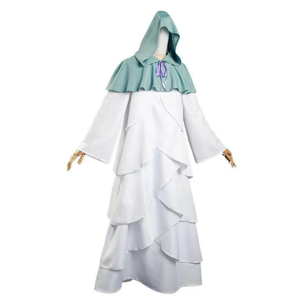 The Promised Neverland Mujika Cosplay Costume Long Robe Cloak Halloween Cape Carnival Outfit for Adults - Ecosfun