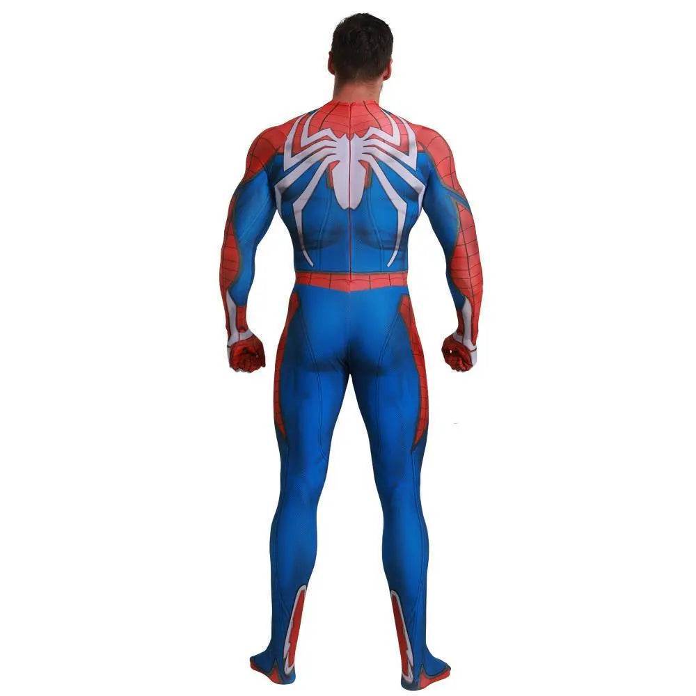 White Spider-Man PS5 PS4 Game Costume Cosplay Zentai Jumpsuit Halloween Party for Adult and kids - Ecosfun