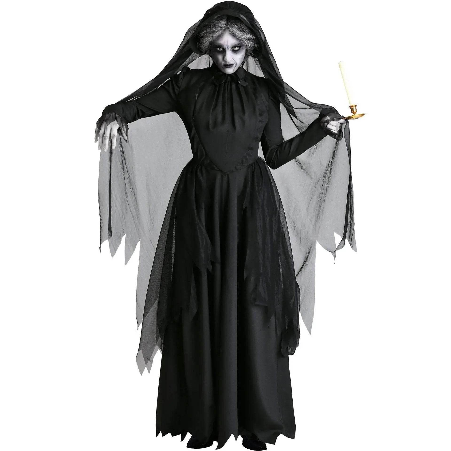 Witch ghost bride costume halloween cosplay - Ecosfun