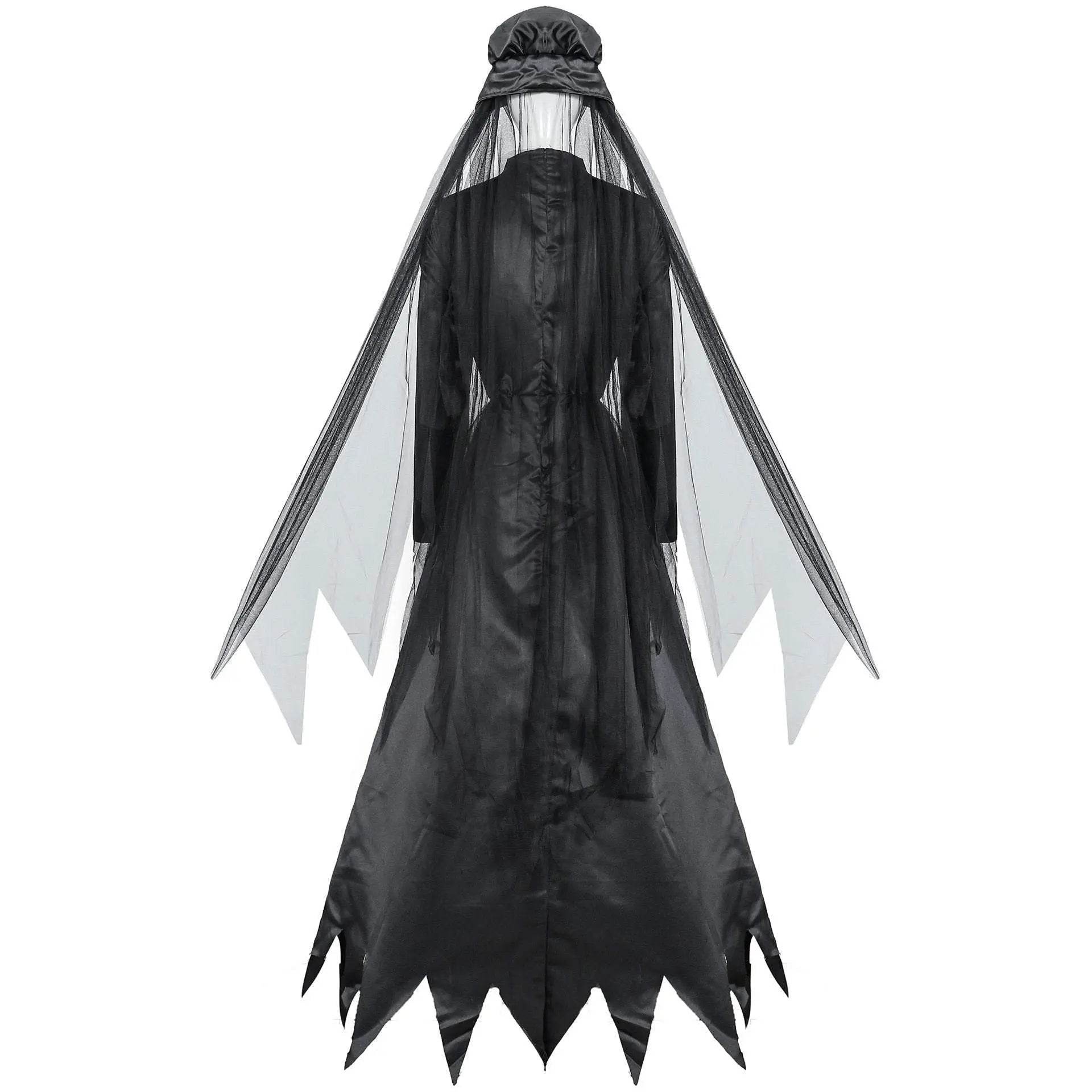 Witch ghost bride costume halloween cosplay - Ecosfun
