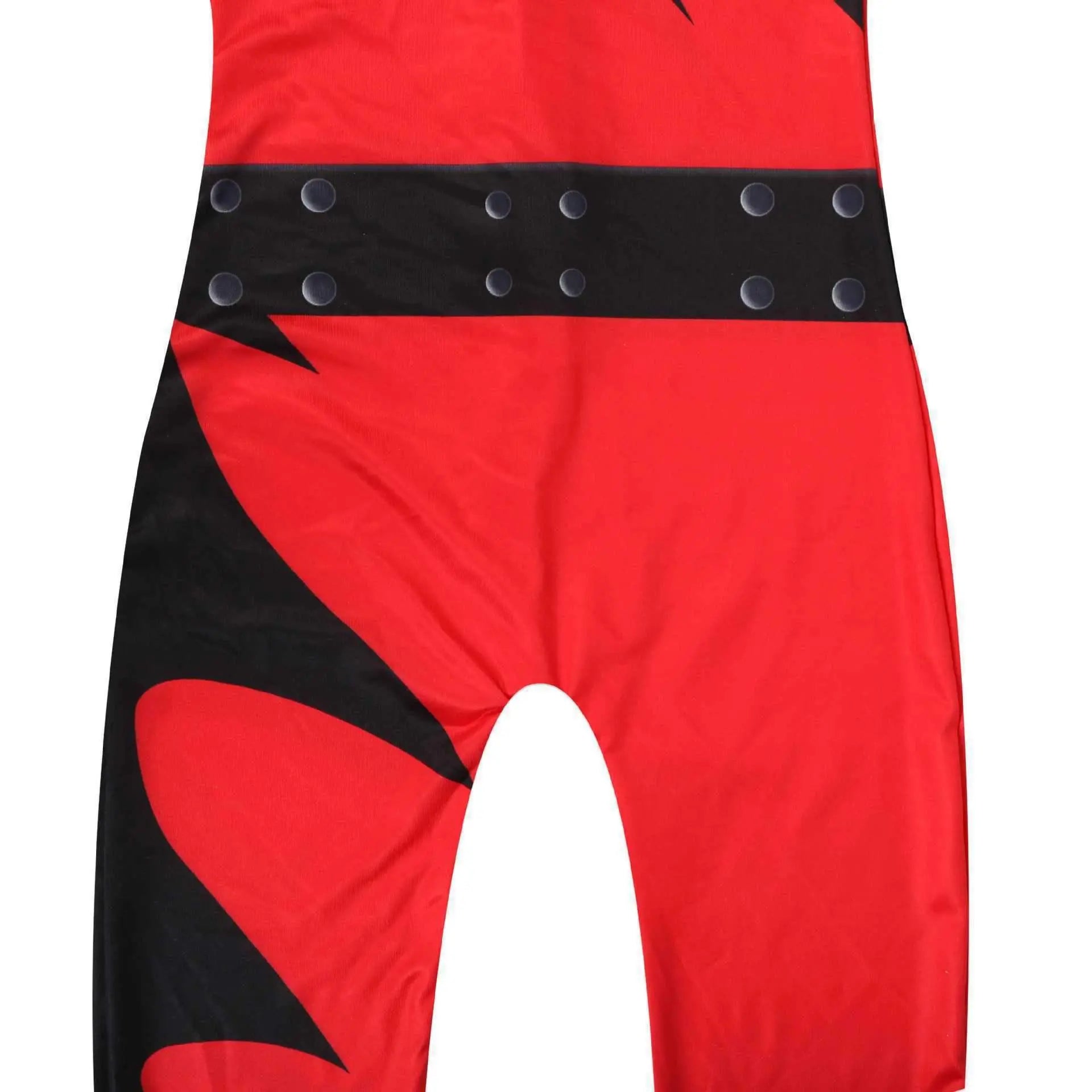 Wrestler Kane Cosplay Costume Jumpsuit Romper Outfit Stage Performance Party Halloween for Kids Boys - Pajamasbuy
