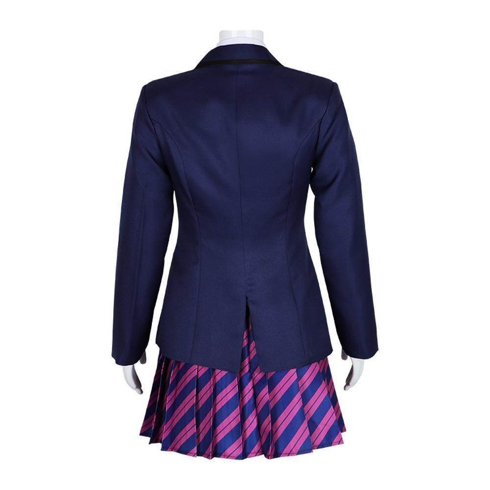 Can't Communicate Uniform Dress Cosplay Costume Skirt Outfit Anime Halloween Shirt Coat with Tie for Women - Ecosfun