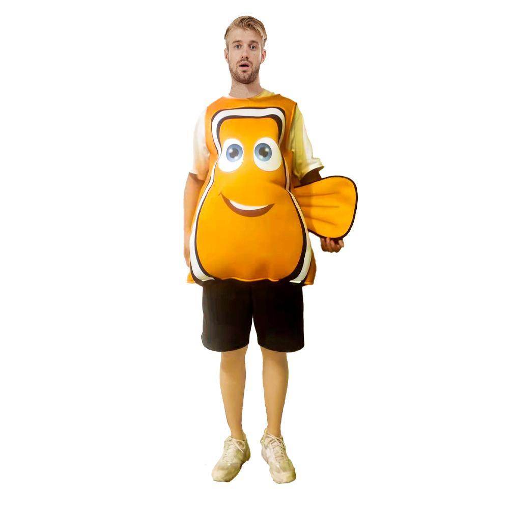 Finding Nemo Clownfish Compound Sponge Party halloween Costumes for Adult - Ecosfun