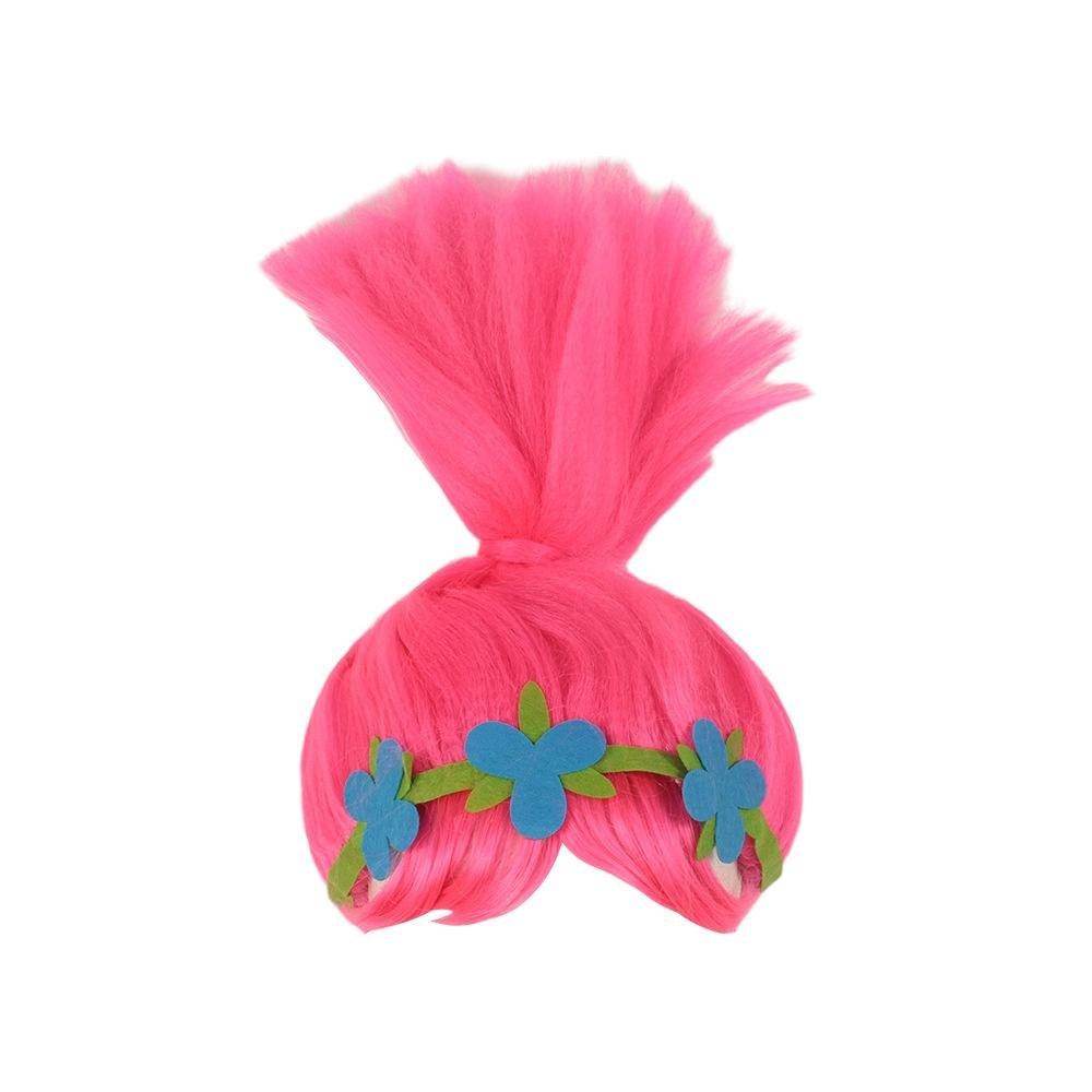 Girl Poppy Dress And Boy Branch Costume Wig Trolls 2 World Tour Cosplay For Kids Adult - Ecosfun