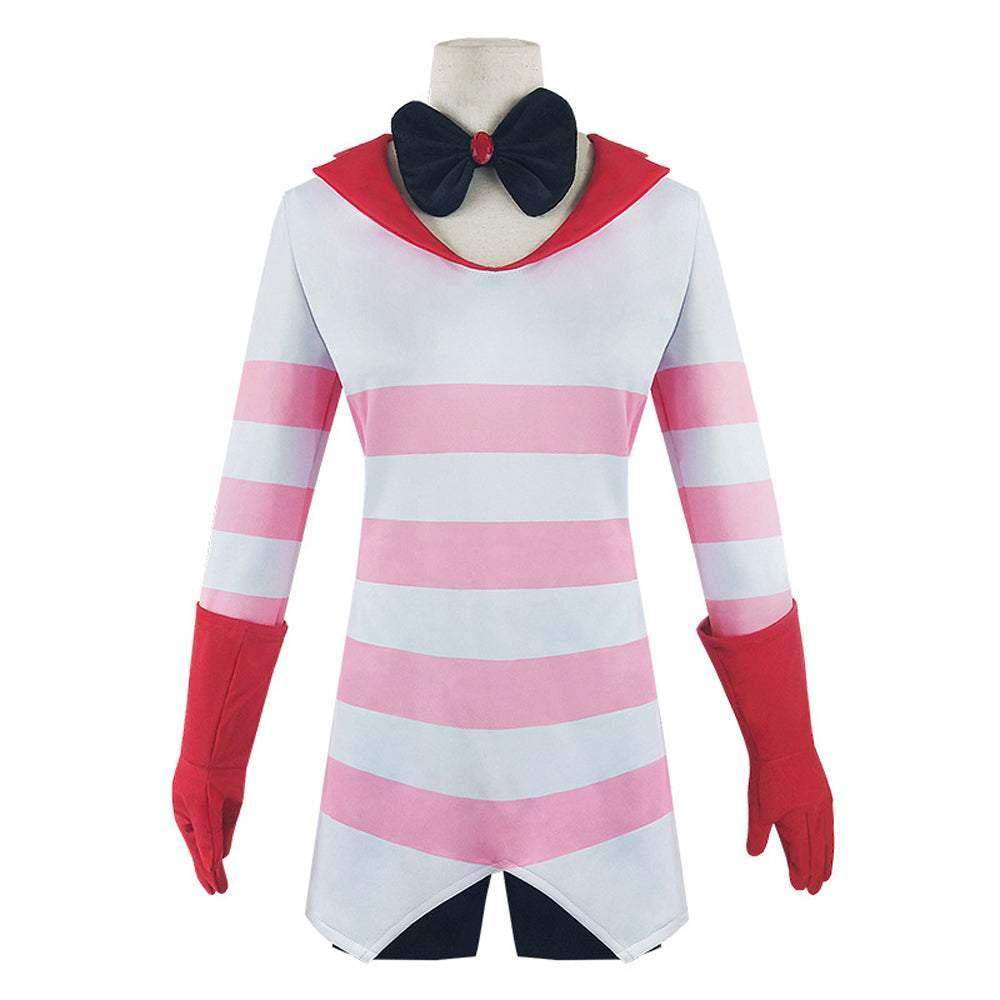Hazbin Hotel Angel Dust Cosplay Costume Anime Halloween Suit Outfit Sets Dress Up For Women - Ecosfun