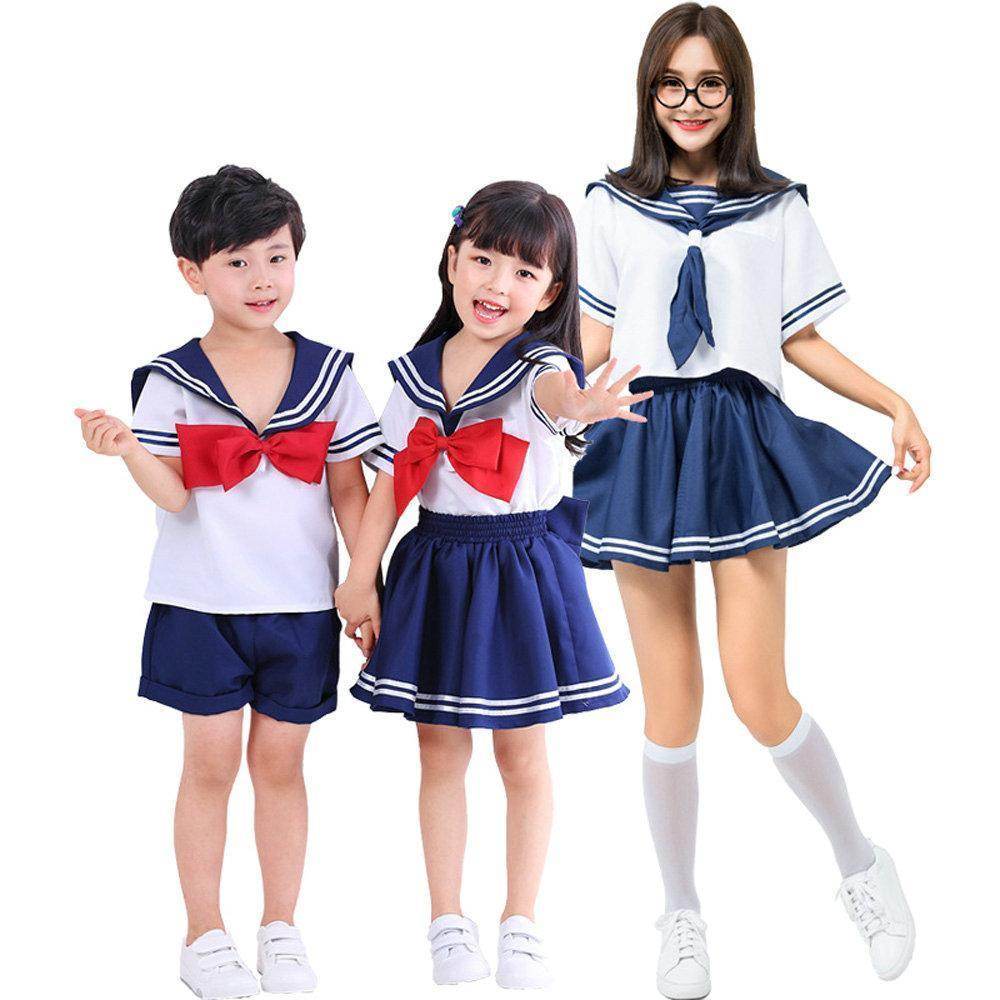 Japanese School Uniform Cosplay Family Matching Costume - Ecosfun